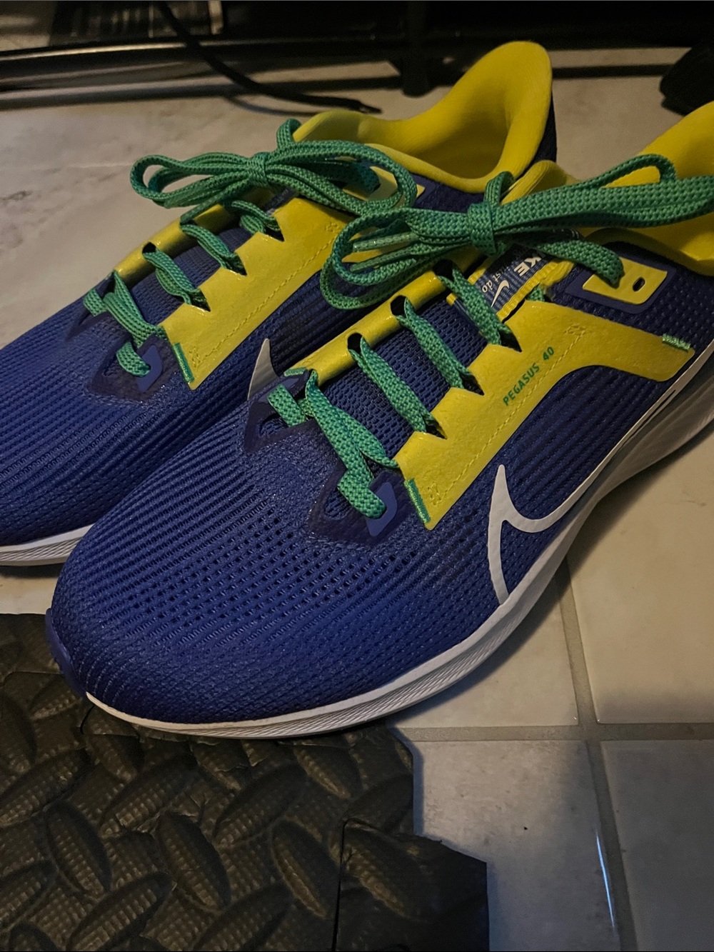 Nike Air Zoom Pegasus 40 Brasil CBF Blue/ Yellow Men Shoe Sz 9 New FN0020-401